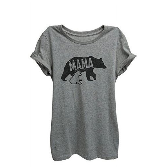 Thread Tank Mama Bear Womens Relaxed T-Shirt Tee Heather Grey 2XL