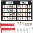 thumbnail image 1 of KIKIGOAL Gráfico de sentimientos para suministros para maestros de preescolar Gráfico de bolsillo de aprendizaje socioemocional Autismo Gestión del comportamiento visual Elementos esenciales para la g, 1 of 5