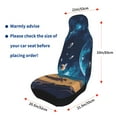 thumbnail image 4 of Sikiie Astronaut In A Space Suit On The Planet Car Seat Protector 2 Pack Car Seat Cushion Mat, Car Seat Covers for SUV, Truck, Van, 4 of 7
