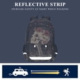thumbnail image 5 of FORMRS Unisex School Backpack 17" Student Travel Bag with Laptop Compartment, Skeleton with Flowers Pattern, 5 of 7