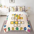 thumbnail image 2 of Manfei Colorful Abc Alphabet 7-Piece Bedding Comforter Set,26 Letters King Bedding Sets,Number Game Bed Sheets For Girls Boys,Super Cozy Room Decor Reversible, 2 of 8