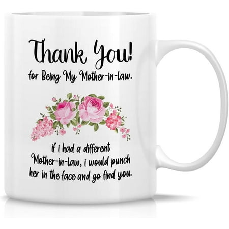 

Funny Mug - Thank You Mother-in-law If I Had a different Mother In Law I Would Punch Her 11 Oz Ceramic Coffee Mugs - Funny Sarcasm Sarcastic birthday gift for mom mama mother day gift