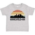 thumbnail image 3 of Inktastic Minneapolis Minnesota Skyline Retro Sunset Boys or Girls Toddler T-Shirt, 3 of 5