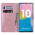 thumbnail image 4 of Allytech Galaxy Note 10 Plus Case, Note10+ 5G Case, Premium PU Leather Owl Mandala Embossed Strap Folio Stand Shockproof Cards Holder Wallet Cases Covers for Samsung Galaxy Note 10 Plus, Rosegold, 4 of 7
