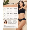 thumbnail image 7 of Aijolen Women's Cotton Underwear Lace Rib Cheeky Bikini Panties Stretch Breathable 6 Pack(M,Ember Fern), 7 of 7