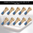 thumbnail image 1 of Tornillo inferior, juego de tornillos de 2000 piezas Tornillos inferiores de repuesto para reemplazo de tornillos inferiores de teléfono Eficiencia óptima para teléfono, 1 of 8