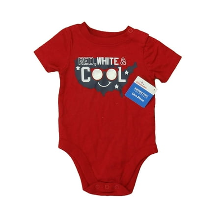 

Pre-owned Celebrate Patriotic Boys Red | White | Blue Onesie size: 0-3 Months
