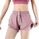 thumbnail image 1 of Pantalones cortos de yoga 2 en 1 de cintura alta para mujer con forro de secado rápido, 1 of 8