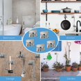 thumbnail image 2 of Soporte de pared para escoba, paquete de 5 colgadores de pared autoadhesivos para soporte de fregona (1 gancho y 1 clip) colgadores de herramientas antideslizantes Sincero  Hogar, 2 of 7