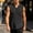 Black, variant on Mens V Neck Sleeveless Tank Tops Vintage Herringbone Textured Henley Shirts Summer Lightweight Beach Muscle Tee