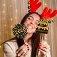 thumbnail image 5 of Tumao Happy New Years Decorations Set 2026 New Years Eve Party Supplies 2026, Gold Numbers 2026 Balloons, Hanging Swirls, New Year Photo Props, 5 of 7
