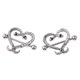 thumbnail image 5 of 1 Par de Ojo de Caballo Rhinestone de ón Pétalo de La Flor de , Calibre 16 serpiente corazón Sunnimix Anillo de pezón de serpiente, 5 of 8