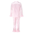 thumbnail image 4 of DuoJiaJ Women Long Tops Long Set 2 Sleeve Piece Sleepwear Camis Pants Women Suits Sets Plus Size Satin Pajamas Women Pink, 4 of 4