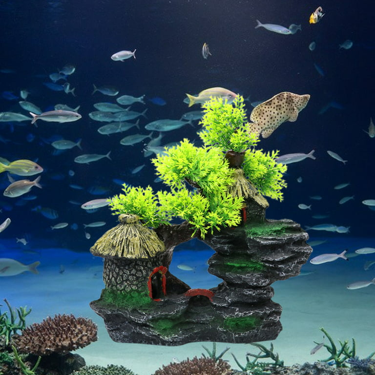 BetterZ Aquarium Rockery Simulation Stone Fish Breeding Underwater  Artificial Rock Fish Tank Ornament Home Decor