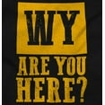 thumbnail image 2 of Wyoming Why are You Here Funny Locals Plus Size Crewneck Graphic Tee Shirt Brisco Brands 2X, 2 of 5