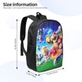thumbnail image 4 of Lsque Mario Print 17in Student Backpack - School, Travel, Work Bookbag -Laptop Backpack,Water Resistant College School Computer Bag, 4 of 8