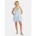 thumbnail image 2 of No Boundaries Ruffle Tier Mini Dress, Women's, 2 of 5