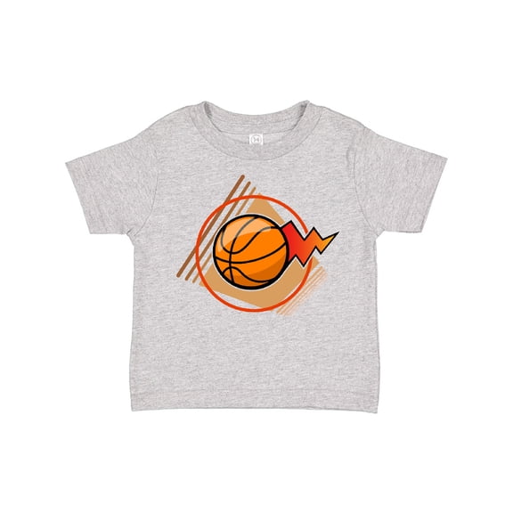 Inktastic Basketball with Stylized Net and Court Boys or Girls Toddler T-Shirt