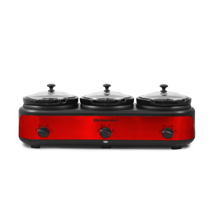 Best Buy: Bella 3 x 2.5-Quart Triple Slow Cooker Stainless Steel