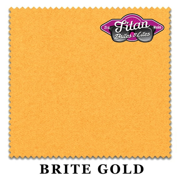 9' Championship Titan Brites & Lites Pool Billiard Table Felt Cloth - Brite Gold - Free Spots - AUTHORIZED DEALER