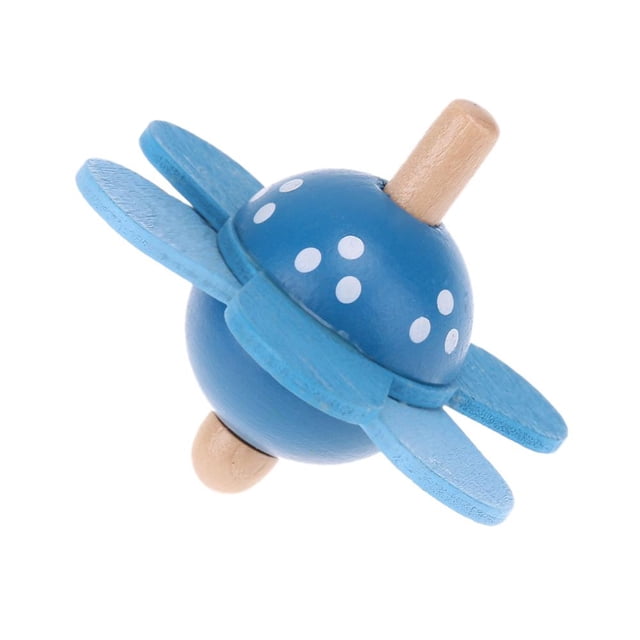 Juguetes De Madera juguetes para niños flor giratoria de madera giratoria juguete educativo de madera / azul Tmvgtek libre de BPA