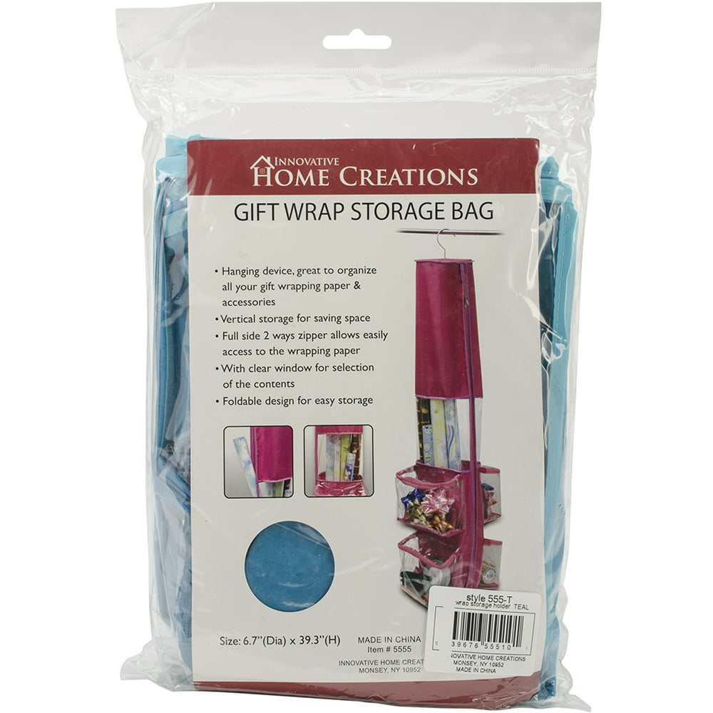 Gift Wrap Storage Bag12"X59" Teal