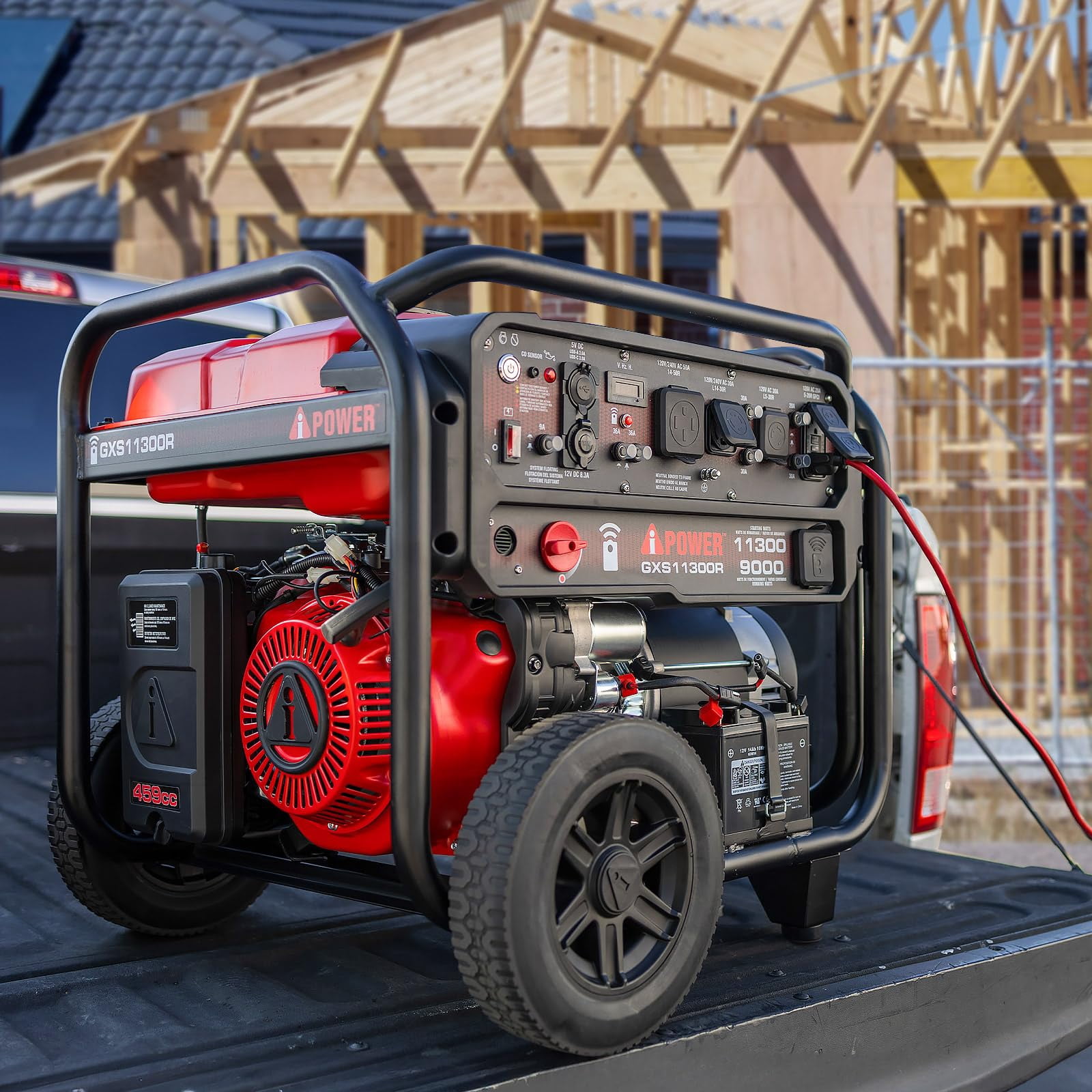 A-iPower 11300-Watt Remote Start Gas Powered Portable Generator with CO Sensor Shutdown
