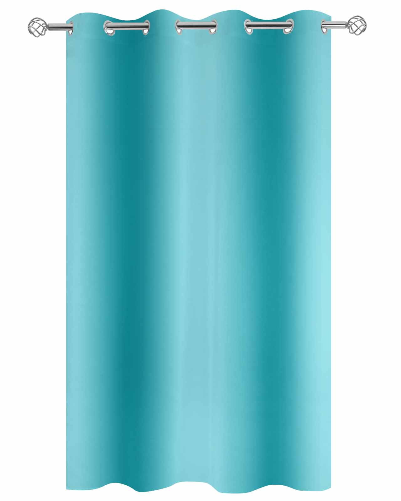 nqOlkjepod Outdoor Curtains for Patio Waterproof, Turquoise Ombre Outdoor Privacy Panels Grommet, Modern Abstract Art Blackout Outside Curtains for Porch/Cabana/Pergola/Gazebo 54"x84", 1 Panel