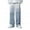 Blue, variant on HCNTES Men's Relaxed-Fit Multi-Pocket Flex Jean Stretch Waist Mens Elastic Waist Pants(Blue,L)