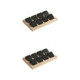 thumbnail image 4 of Maytalsory Rustic Wood Earring Card Holder with Tray for Jewelry Display Showcasing Collection 8 Pair Black 2Set, 4 of 6