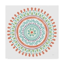 Trademark Fine Art 'Lovely Llamas Mandala I on White' Canvas Art by Mary Urban