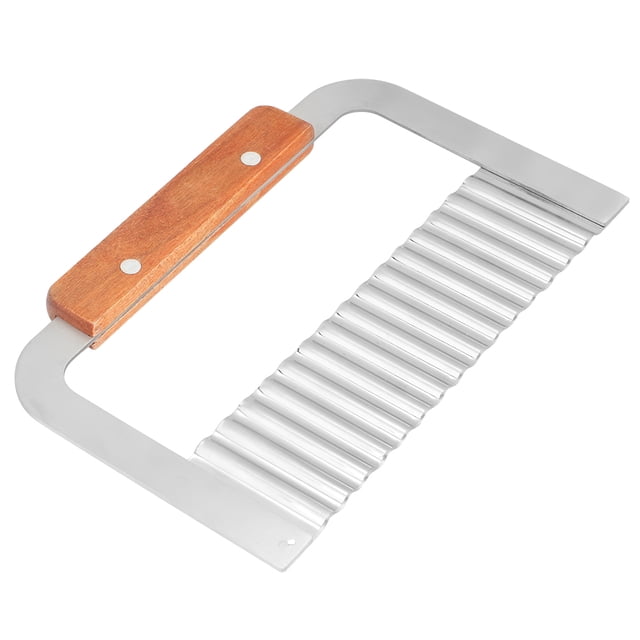 Herramienta de cocina multiusos con hoja ondulada para cortes perfectos Cortador de papas fritas de acero inoxidable