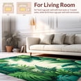 thumbnail image 2 of ODIKA 5' x 7' Machine Washable Non-Slip Area Rug, Tropical Monstera-Leaf High Traffic Rug, Green, 168464, 2 of 7
