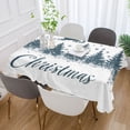thumbnail image 5 of BZSMCE Square Tablecloth Design Reindeer Fly on Blue Sky Pattern Tableclothes, 5 of 9