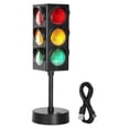 thumbnail image 1 of Traffic Light Lamp with Base for Room Decoration, Stop Light Lamp with Color Changing and Blinking Modes, 1 of 5