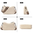 thumbnail image 3 of GAEKEAO Women's Shoulder Bag, Medium Handbag, Women's Leather Crossbody Bags with Adjustable Coloured Strap, 3 of 7