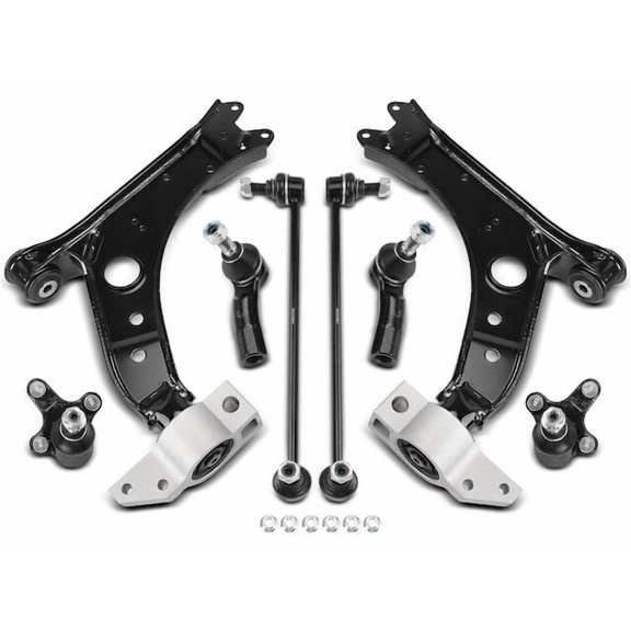 Front Control Arm Kit 8 - Compatible with 2006 - 2009 Volkswagen Rabbit 2.5L 5-Cylinder - Autopart Premium