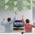 thumbnail image 6 of Soccer Themed Pennant Banner, 7.8 x 11.4 Inch Green Triangle Bunting for Sports Parties, Game Day Decor, 6 of 6