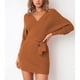 thumbnail image 3 of Mini vestido de punto NikouMX para mujer sin espalda Artesanía superior, 3 of 5