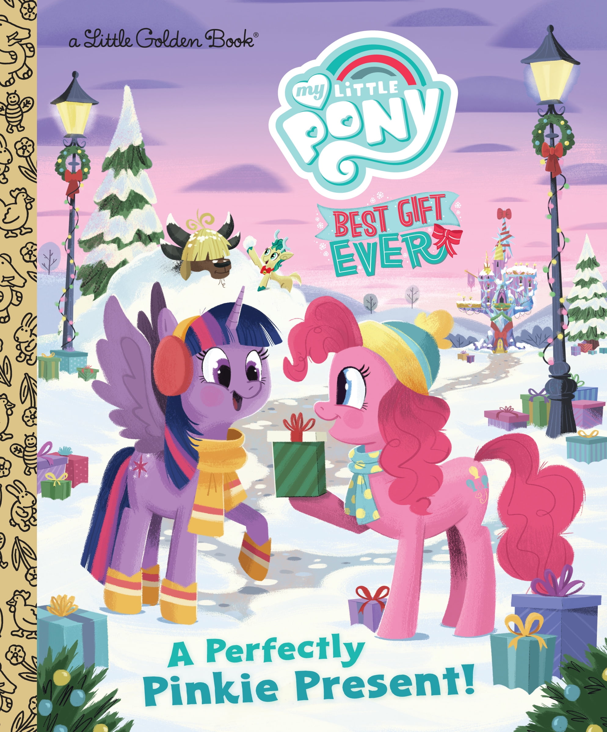 Little Golden Book: My Little Pony Best Gift Ever: A Perfectly Pinkie Present (Hardcover ...