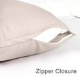 thumbnail image 4 of Unique Bargains 2 Pack Silky Satin Body Pillow Cases Light Tan 21" x 48", 4 of 7