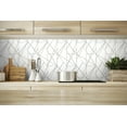 thumbnail image 4 of NextWall Harbor Grey Quartz Geo Peel and Stick Wallpaper, 4 of 9