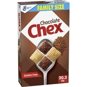 Chocolate Chex Gluten Free Breakfast Cereal, Made with Whole Grain, Family Size, 20.3 oz