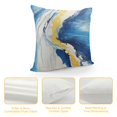 thumbnail image 4 of Pratyus Waves Brush Strokes Stripes Pillow Cases with Zipper Closure Home Decor for Living Room Bedroom Cushion Outdoor Pillowcase 1PC 12x12in, 4 of 5