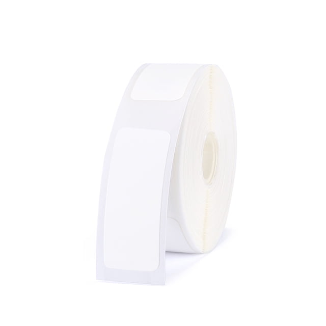 Methold Rollo de papel térmico Anti-aceite Autoadhesivo Fecha Precio Joyería Collar Recibo Maker Etiqueta de bolsillo Oficina en casa cartulina 12x40mm