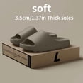 thumbnail image 6 of Men'S Solid Color Open-Toe Breathable Thick Slippers, Comfortable, Non-Slip, Durable, And Odor-Resistant EVA Indoor Shoes, 6 of 8