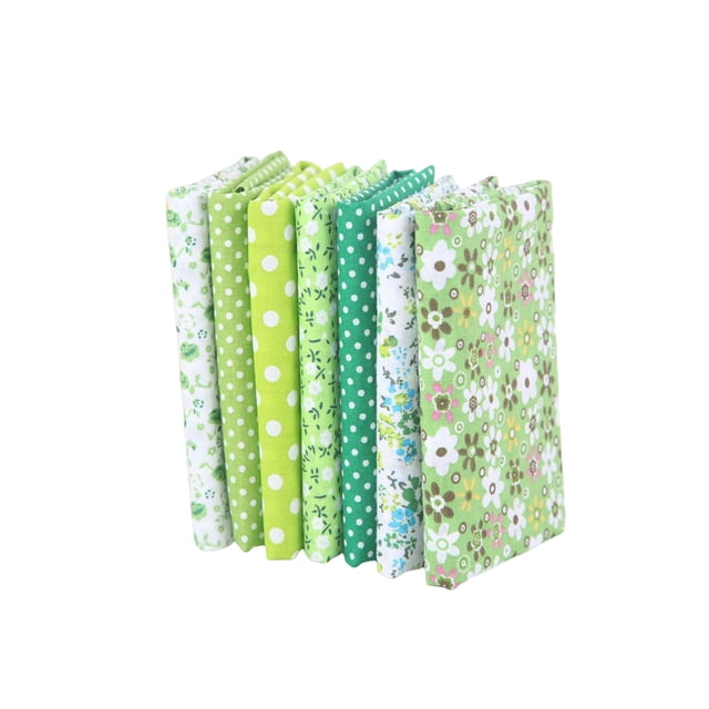 Naiovety Serie verde 7 unids/set paquetes de tela flor impresa algodón tela costura tela 50x50cm Type2 NO2 Naiovety JJ6704-17