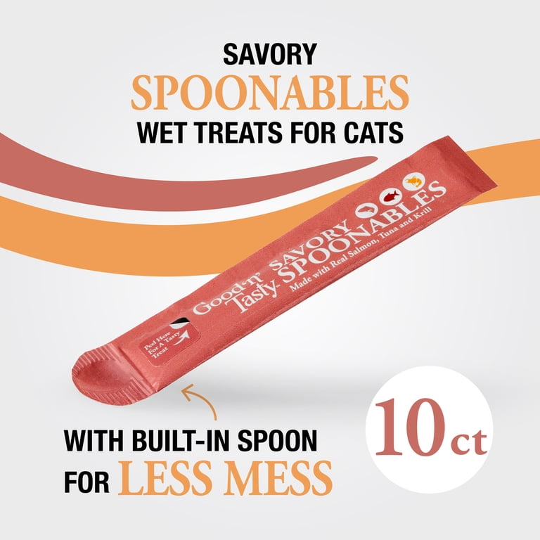 Good 'n' Tasty Savory Spoonables Lickable Wet Treats for Cats