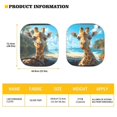 thumbnail image 5 of Bulopur Beach Giraffe Car Sun Shade Windshield Heat and UV Rays Protection Sun Shade for Car Windshield Cute Sun Visor Protector Sunshade Automotive Exterior Accessories for Most Cars, 5 of 6