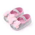 thumbnail image 2 of Infant Baby Girls Shoes Non-Slip Bowknot Princess Dress Mary Jane Flats Toddler First Walker Baby Sneaker Shoes, 2 of 5